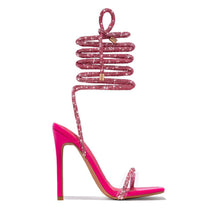 Load image into Gallery viewer, Strappy Sandals Square Toe Stiletto High Heel Shoes Fashion Summer Pumps
