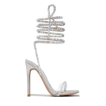 Load image into Gallery viewer, Strappy Sandals Square Toe Stiletto High Heel Shoes Fashion Summer Pumps
